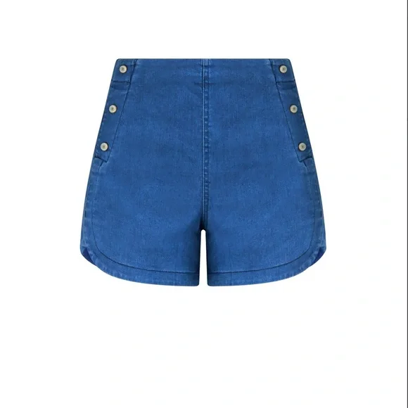 NWT Sofia Vergara Women's Pull-On Sailor Shorts -Julieta Shorts- Stretch… - Picture 2 of 6